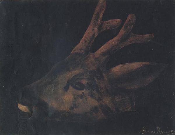 Henri Rousseau Head of Virginia Deer oil painting picture